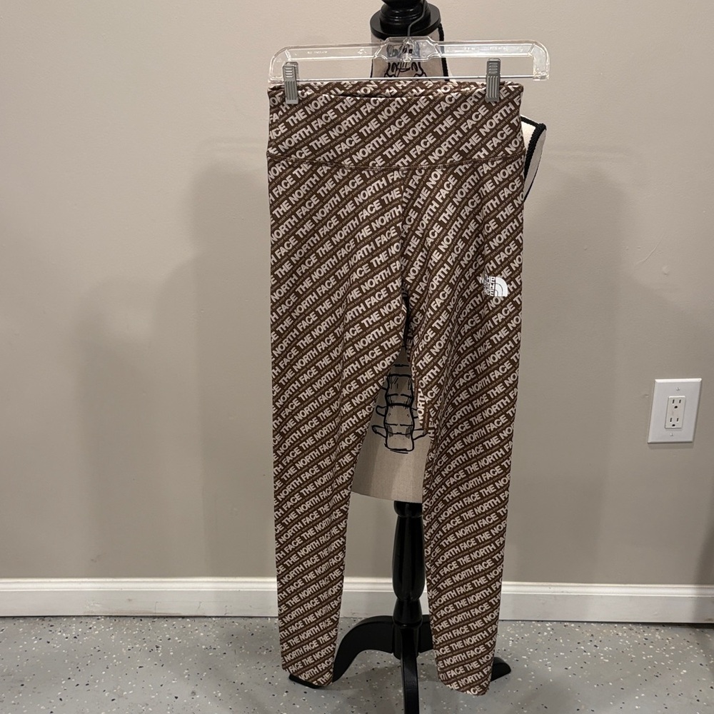 The North Face Brown Patterned Leggings NWOT